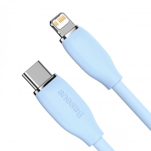 Купить Кабель Baseus Jelly Liquid Silica Gel USB Type-C to Lightning 20W 2m (CAGD020103) Blue - цена в Харькове, Киеве, Днепре, Одессе
в интернет-магазине Telemart фото