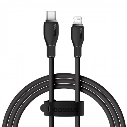 Купити Кабель Baseus Pudding Series USB Type-C to Lightning 20W 1.2m (P10355701111-00) Black - ціна в Києві, Львові, Вінниці, Хмельницькому, Франківську, Україні | інтернет-магазин TELEMART.UA фото