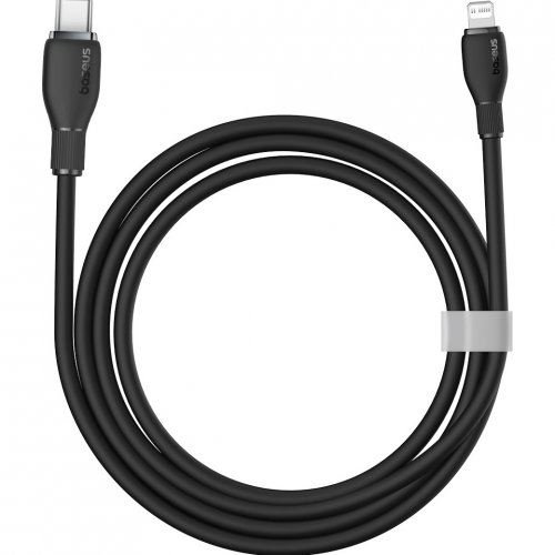 Купити Кабель Baseus Pudding Series USB Type-C to Lightning 20W 1.2m (P10355701111-00) Black - ціна в Києві, Львові, Вінниці, Хмельницькому, Франківську, Україні | інтернет-магазин TELEMART.UA фото