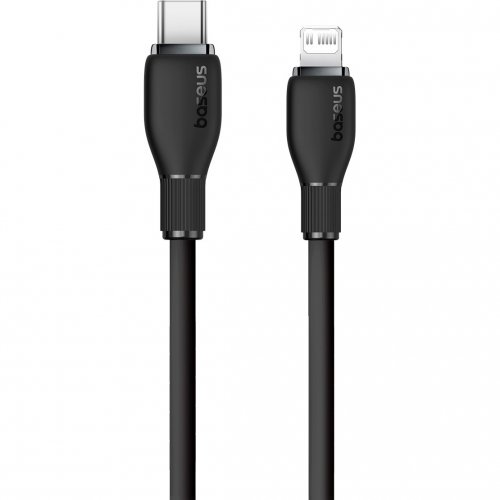 Купити Кабель Baseus Pudding Series USB Type-C to Lightning 20W 1.2m (P10355701111-00) Black - ціна в Києві, Львові, Вінниці, Хмельницькому, Франківську, Україні | інтернет-магазин TELEMART.UA фото