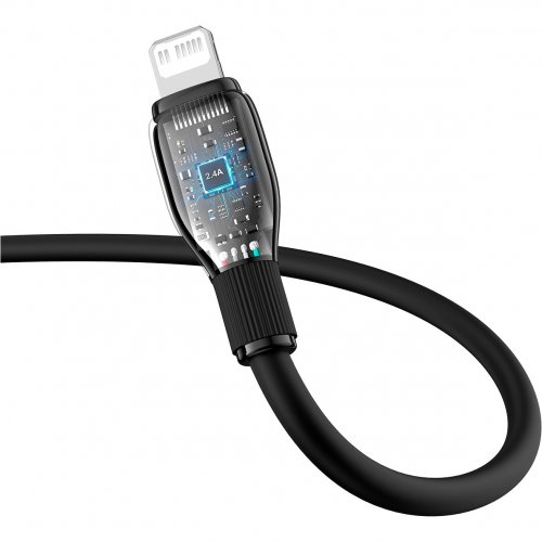 Купити Кабель Baseus Pudding Series USB Type-C to Lightning 20W 1.2m (P10355701111-00) Black - ціна в Києві, Львові, Вінниці, Хмельницькому, Франківську, Україні | інтернет-магазин TELEMART.UA фото