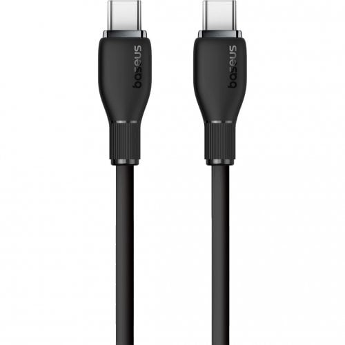 Купити Кабель Baseus Pudding Series USB Type-C to USB Type-C 100W 1.2m (P10355702111-00) Black - ціна в Києві, Львові, Вінниці, Хмельницькому, Франківську, Україні | інтернет-магазин TELEMART.UA фото