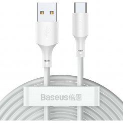 Кабель Baseus Simple Wisdom USB to USB Type-C 40W 1.5m 2шт. (TZCATZJ-02) White