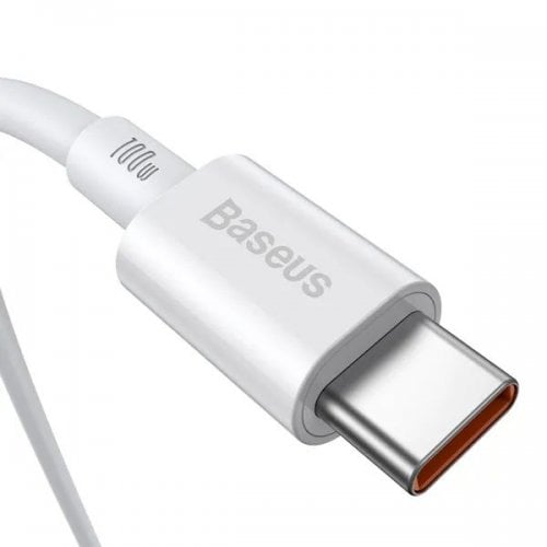 Купить Кабель Baseus Superior Series USB Type-C to USB Type-C 100W 1m (CATYS-B02) White - цена в Харькове, Киеве, Днепре, Одессе
в интернет-магазине Telemart фото