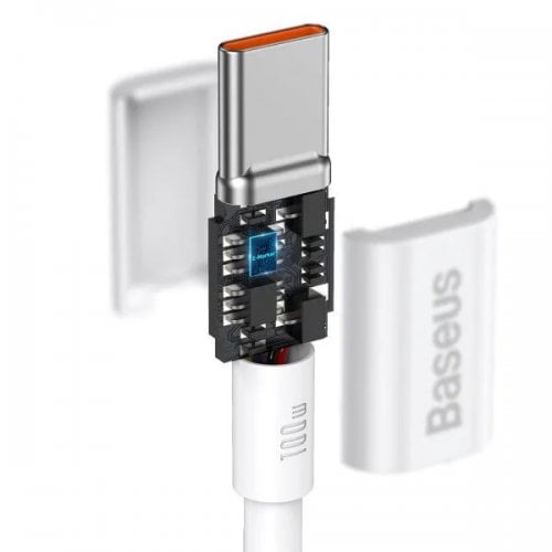 Купить Кабель Baseus Superior Series USB Type-C to USB Type-C 100W 1m (CATYS-B02) White - цена в Харькове, Киеве, Днепре, Одессе
в интернет-магазине Telemart фото