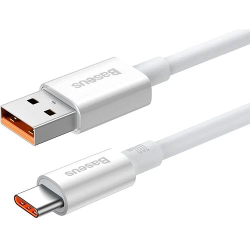 Купити Кабель Baseus Superior Series USB to USB Type-C 100W 1m (P10320102214-01) White - ціна в Києві, Львові, Вінниці, Хмельницькому, Франківську, Україні | інтернет-магазин TELEMART.UA фото