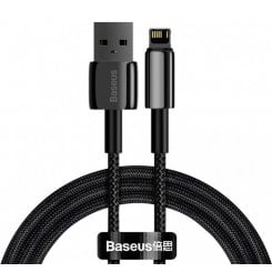 Кабель Baseus Tungsten Gold USB to Lightning 2m (CALWJ-A01) Black