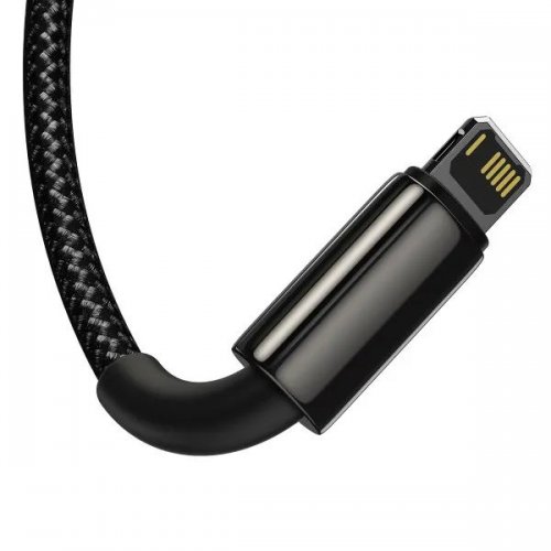 Купити Кабель Baseus Tungsten Gold 3 in 1 USB to Lightning/Micro-USB/Type-C 1.5m (CAMLTWJ-01) Black - ціна в Києві, Львові, Вінниці, Хмельницькому, Франківську, Україні | інтернет-магазин TELEMART.UA фото