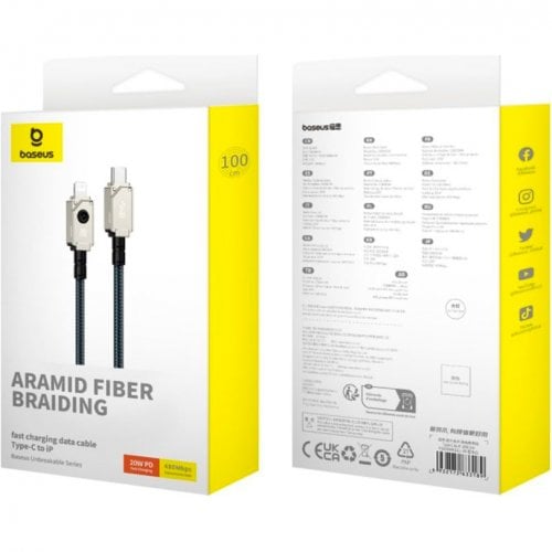 Купить Кабель Baseus Unbreakable Series USB Type-C to Lightning 20W 1m (P10355803221-00) Stellar White - цена в Харькове, Киеве, Днепре, Одессе
в интернет-магазине Telemart фото