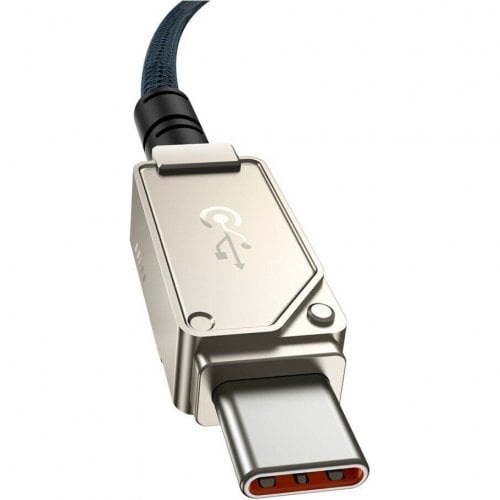 Купити Кабель Baseus Unbreakable Series USB Type-C to USB Type-C 100W 1m (P10355800221-00) Stellar White - ціна в Києві, Львові, Вінниці, Хмельницькому, Франківську, Україні | інтернет-магазин TELEMART.UA фото