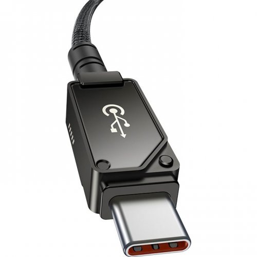 Купити Кабель Baseus Unbreakable Series USB Type-C to USB Type-C 100W 2m (P10355800111-01) Cluster Black - ціна в Києві, Львові, Вінниці, Хмельницькому, Франківську, Україні | інтернет-магазин TELEMART.UA фото