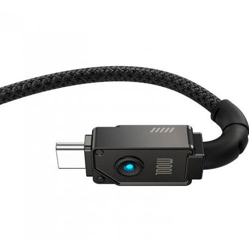 Купити Кабель Baseus Unbreakable Series USB Type-C to USB Type-C 100W 2m (P10355800111-01) Cluster Black - ціна в Києві, Львові, Вінниці, Хмельницькому, Франківську, Україні | інтернет-магазин TELEMART.UA фото