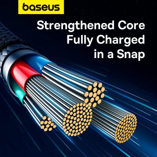 Купити Кабель Baseus Unbreakable Series USB to Lightning 1m (P10355802111-00) Cluster Black - ціна в Києві, Львові, Вінниці, Хмельницькому, Франківську, Україні | інтернет-магазин TELEMART.UA фото