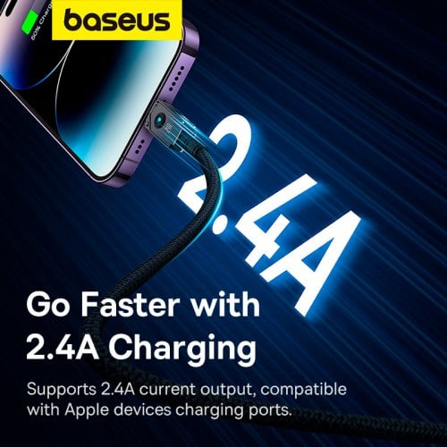 Купити Кабель Baseus Unbreakable Series USB to Lightning 1m (P10355802111-00) Cluster Black - ціна в Києві, Львові, Вінниці, Хмельницькому, Франківську, Україні | інтернет-магазин TELEMART.UA фото