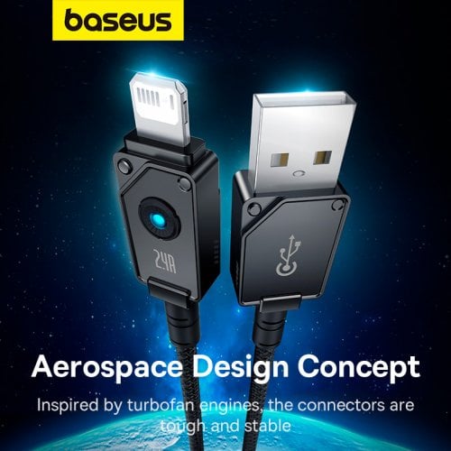 Купить Кабель Baseus Unbreakable Series USB to Lightning 2m (P10355802111-01) Cluster Black - цена в Харькове, Киеве, Днепре, Одессе
в интернет-магазине Telemart фото