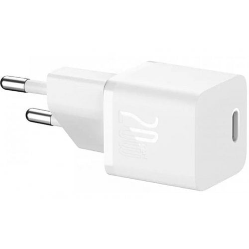 Купити Мережевий зарядний пристрій Baseus GaN5 USB Type-C 20W (P10162503213-00) White - ціна в Києві, Львові, Вінниці, Хмельницькому, Франківську, Україні | інтернет-магазин TELEMART.UA фото