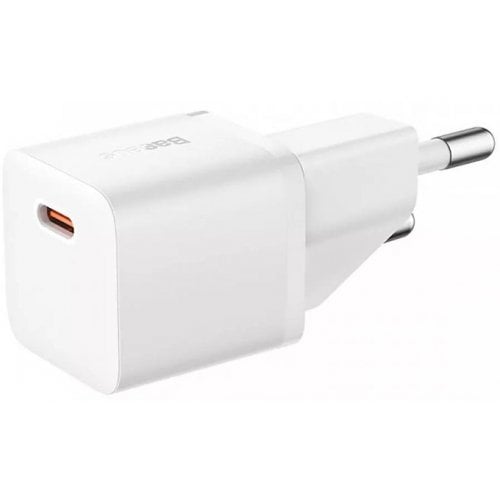 Купити Мережевий зарядний пристрій Baseus GaN5 USB Type-C 20W (P10162503213-00) White - ціна в Києві, Львові, Вінниці, Хмельницькому, Франківську, Україні | інтернет-магазин TELEMART.UA фото