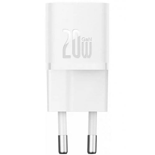 Купити Мережевий зарядний пристрій Baseus GaN5 USB Type-C 20W (P10162503213-00) White - ціна в Києві, Львові, Вінниці, Хмельницькому, Франківську, Україні | інтернет-магазин TELEMART.UA фото