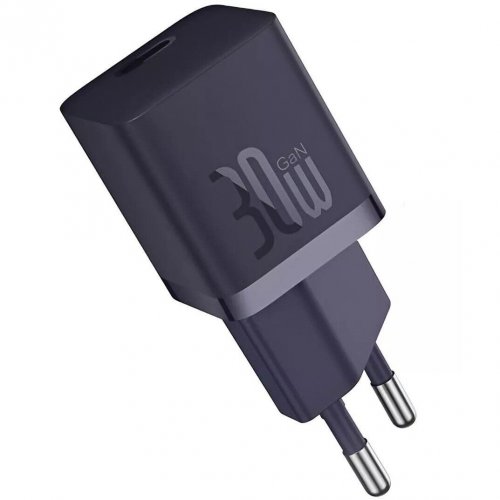 Купити Мережевий зарядний пристрій Baseus GaN5 USB Type-C 30W (P10162504523-00) Purple - ціна в Києві, Львові, Вінниці, Хмельницькому, Франківську, Україні | інтернет-магазин TELEMART.UA фото