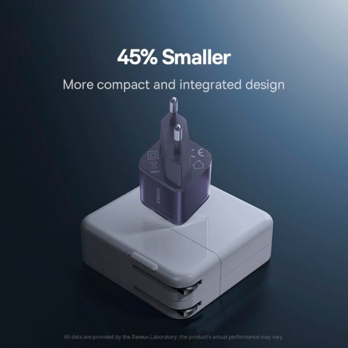 Купити Мережевий зарядний пристрій Baseus GaN5 USB Type-C 30W (P10162504523-00) Purple - ціна в Києві, Львові, Вінниці, Хмельницькому, Франківську, Україні | інтернет-магазин TELEMART.UA фото