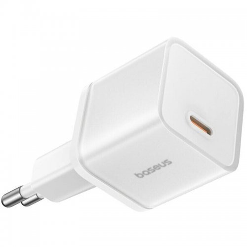 Купити Мережевий зарядний пристрій Baseus GaN5 USB Type-C 30W (P10162504213-00) White - ціна в Києві, Львові, Вінниці, Хмельницькому, Франківську, Україні | інтернет-магазин TELEMART.UA фото