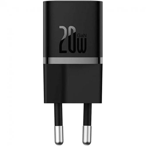 Купити Мережевий зарядний пристрій Baseus GaN5 USB Type-C 20W (CCGN050101) Black - ціна в Києві, Львові, Вінниці, Хмельницькому, Франківську, Україні | інтернет-магазин TELEMART.UA фото