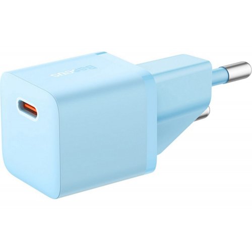 Купити Мережевий зарядний пристрій Baseus GaN5 USB Type-C 20W (CCGN050103) Blue - ціна в Києві, Львові, Вінниці, Хмельницькому, Франківську, Україні | інтернет-магазин TELEMART.UA фото