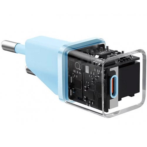 Купити Мережевий зарядний пристрій Baseus GaN5 USB Type-C 20W (CCGN050103) Blue - ціна в Києві, Львові, Вінниці, Хмельницькому, Франківську, Україні | інтернет-магазин TELEMART.UA фото