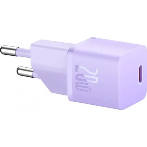 Купити Мережевий зарядний пристрій Baseus GaN5 USB Type-C 20W (CCGN050105) Purple - ціна в Києві, Львові, Вінниці, Хмельницькому, Франківську, Україні | інтернет-магазин TELEMART.UA фото