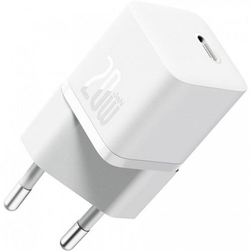 Купити Мережевий зарядний пристрій Baseus GaN5 USB Type-C 20W (CCGN050102) White - ціна в Києві, Львові, Вінниці, Хмельницькому, Франківську, Україні | інтернет-магазин TELEMART.UA фото