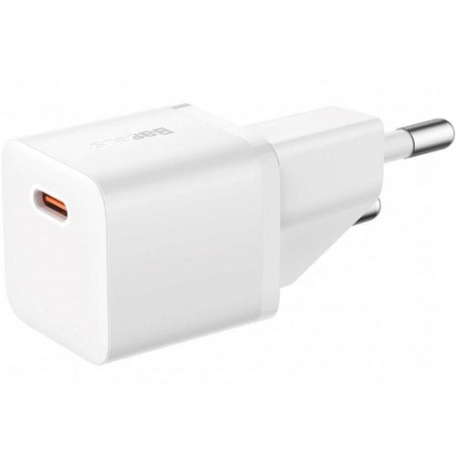 Купити Мережевий зарядний пристрій Baseus GaN5 USB Type-C 20W (CCGN050102) White - ціна в Києві, Львові, Вінниці, Хмельницькому, Франківську, Україні | інтернет-магазин TELEMART.UA фото