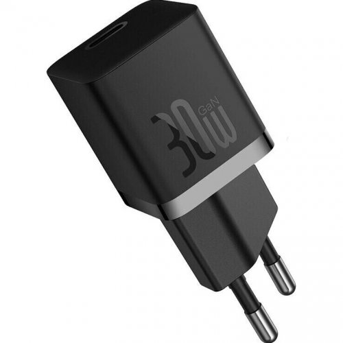 Купить Сетевое зарядное устройство Baseus GaN5 USB Type-C 30W (CCGN070401) Black - цена в Харькове, Киеве, Днепре, Одессе
в интернет-магазине Telemart фото