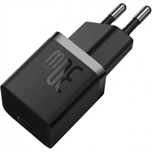 Купить Сетевое зарядное устройство Baseus GaN5 USB Type-C 30W (CCGN070401) Black - цена в Харькове, Киеве, Днепре, Одессе
в интернет-магазине Telemart фото