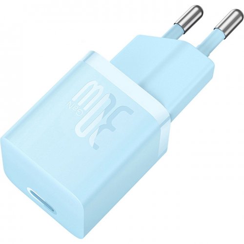 Купить Сетевое зарядное устройство Baseus GaN5 USB Type-C 30W (CCGN070603) Blue - цена в Харькове, Киеве, Днепре, Одессе
в интернет-магазине Telemart фото