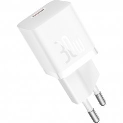 Мережевий зарядний пристрій Baseus GaN5 USB Type-C 30W (CCGN070502) White