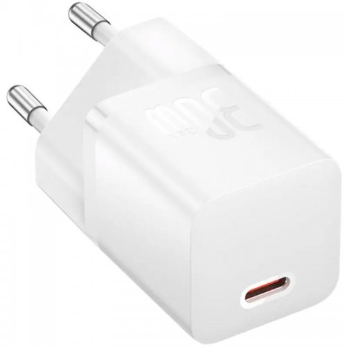 Купити Мережевий зарядний пристрій Baseus GaN5 USB Type-C 30W (CCGN070502) White - ціна в Києві, Львові, Вінниці, Хмельницькому, Франківську, Україні | інтернет-магазин TELEMART.UA фото