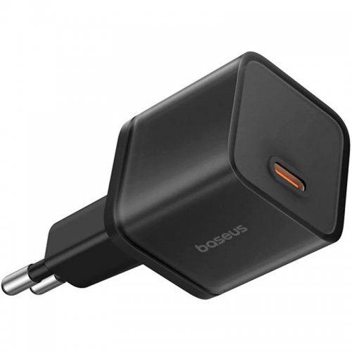 Купити Мережевий зарядний пристрій Baseus GaN5S USB Type-C 20W (P10162503113-00) Black - ціна в Києві, Львові, Вінниці, Хмельницькому, Франківську, Україні | інтернет-магазин TELEMART.UA фото