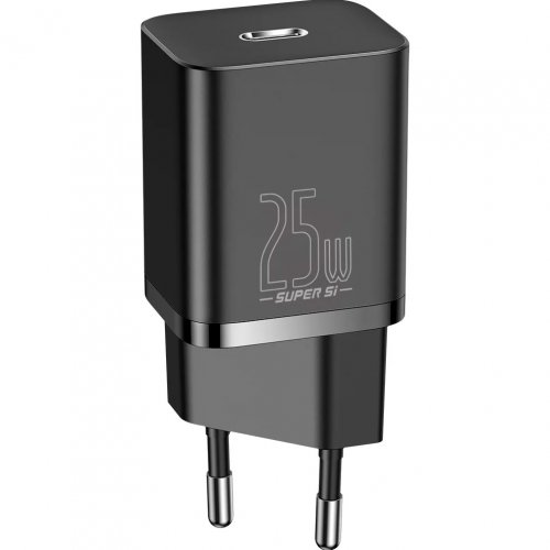 Купити Мережевий зарядний пристрій Baseus Super Si USB Type-C 25W (CCSP020101) Black - ціна в Києві, Львові, Вінниці, Хмельницькому, Франківську, Україні | інтернет-магазин TELEMART.UA фото