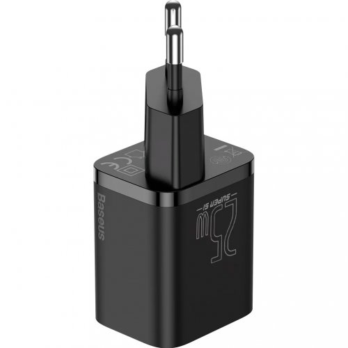 Купити Мережевий зарядний пристрій Baseus Super Si USB Type-C 25W (CCSP020101) Black - ціна в Києві, Львові, Вінниці, Хмельницькому, Франківську, Україні | інтернет-магазин TELEMART.UA фото