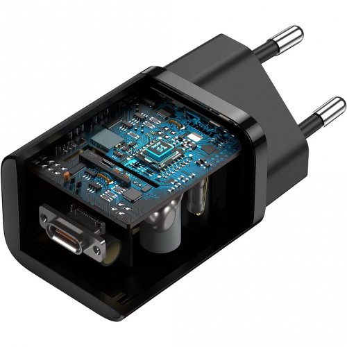 Купити Мережевий зарядний пристрій Baseus Super Si USB Type-C 25W (CCSP020101) Black - ціна в Києві, Львові, Вінниці, Хмельницькому, Франківську, Україні | інтернет-магазин TELEMART.UA фото