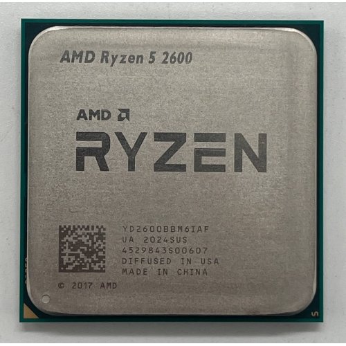 Купить Процессор AMD Ryzen 5 2600 3.4(3.9)GHz 16MB sAM4 Tray (YD2600BBM6IAF) (Восстановлено продавцом, 687075) с проверкой совместимости: обзор, характеристики, цена в Киеве, Днепре, Одессе, Харькове, Украине | интернет-магазин TELEMART.UA фото