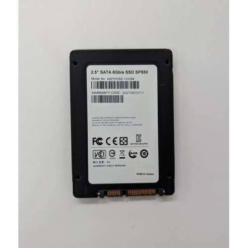 Ssd-диск ADATA Premier SP550 TLC 120GB 2.5'' (ASP550SS3-120GM-C) (Відновлено продавцем, 687094) купити з перевіркою сумісності: огляд, характеристики, ціна у Києві, Львові, Вінниці, Хмельницькому, Івано-Франківську, Україні | інтернет-магазин TELEMART.UA фото