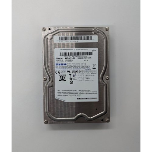 Купить Жесткий диск Samsung 1TB 5400RPM 32MB 3.5" (HD103SI/Y) (Восстановлено продавцом, 687099) с проверкой совместимости: обзор, характеристики, цена в Киеве, Днепре, Одессе, Харькове, Украине | интернет-магазин TELEMART.UA фото