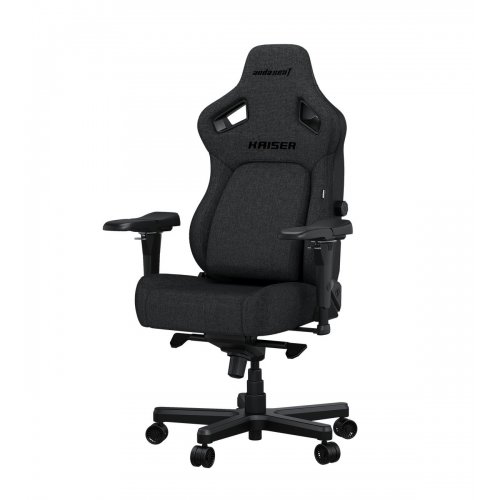 Игровое кресло Anda Seat Kaiser 4 XL Fabric (AD12YDDC-XLL-20-GB-CF) Dark Gray купить в Украине: Киев, Днепр, Харьков, Одесса  | Низкая цена, отзывы, характеристики от TELEMART фото