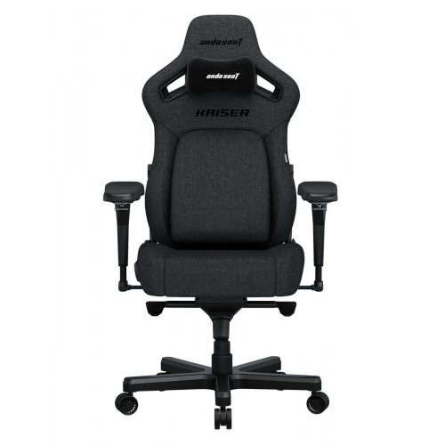 Игровое кресло Anda Seat Kaiser 4 XL Fabric (AD12YDDC-XLL-20-GB-CF) Dark Gray купить в Украине: Киев, Днепр, Харьков, Одесса  | Низкая цена, отзывы, характеристики от TELEMART фото