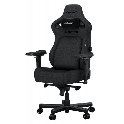 Купить Игровое кресло Anda Seat Kaiser 4 XL Fabric (AD12YDDC-XLL-20-GB-CF) Dark Gray - цена в Харькове, Киеве, Днепре, Одессе
в интернет-магазине Telemart фото