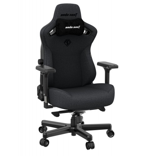 Купить Игровое кресло Anda Seat Kaiser 3 L (AD12YDC-L-01-GB-CF) Dark Gray - цена в Харькове, Киеве, Днепре, Одессе
в интернет-магазине Telemart фото