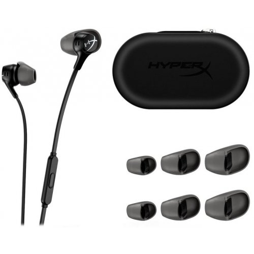 Купити Навушники HyperX Cloud Earbuds II (70N24AA) Black - ціна в Києві, Львові, Вінниці, Хмельницькому, Франківську, Україні | інтернет-магазин TELEMART.UA фото