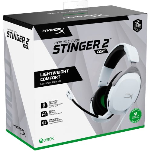 Купити Навушники HyperX Cloud Stinger 2 Core for Xbox (6H9B7AA) White - ціна в Києві, Львові, Вінниці, Хмельницькому, Франківську, Україні | інтернет-магазин TELEMART.UA фото