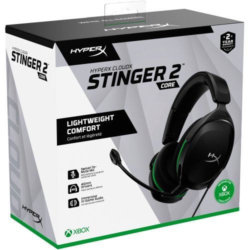 Купити Навушники HyperX Cloud Stinger 2 Core for Xbox (6H9B8AA) Black - ціна в Києві, Львові, Вінниці, Хмельницькому, Франківську, Україні | інтернет-магазин TELEMART.UA фото